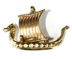 9ct Viking Longboat