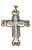 9ct Gemset Fancy Cross