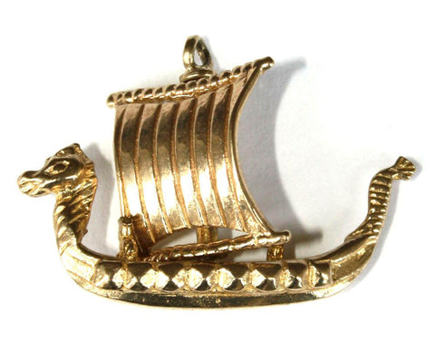 9ct Viking Longboat