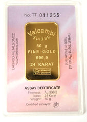 24ct 50gramme Fine Gold Ingot