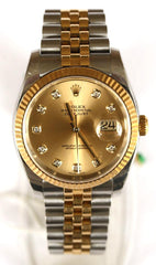 Rolex Gents Bi-Metal Diamond Dot Datejust