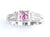 18ct white diamond & pink sapphire