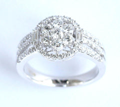 18ct white 0.96ct diamond (g colour,vs quality)