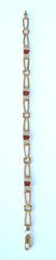 9ct garnet fan style