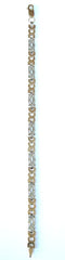 9ct white & yellow gold omega style