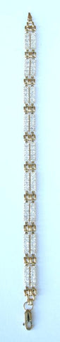 9ct double row gemset