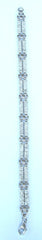9ct white double row gemset