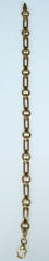 9ct plain rectangle & circle