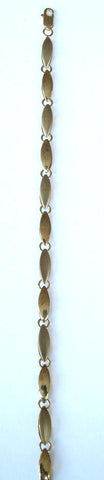 9ct double plain oval