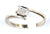 18ct White Solitaire Twist