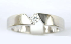 9ct White .10 points Solitaire