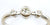 18ct White 3 Stone .15 points