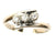 18ct White 3 Stone Twist