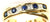 9ct Diamond & Sapphire Twist Band