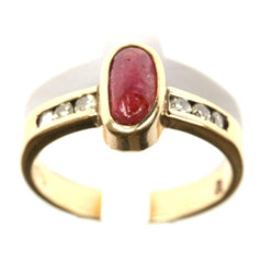 9ct Diamond & Ruby