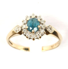 9ct Yellow Diamond & Topaz