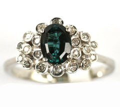 9ct White 3 Stone Band