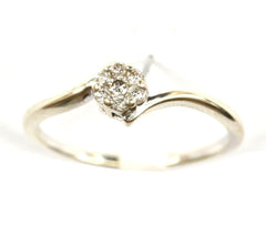 9ct White 7stone .10point