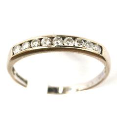 18ct Yellow Channel Set 1/2 Eternity 1/4ct