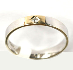 9ct White & Yellow 2 point diamond