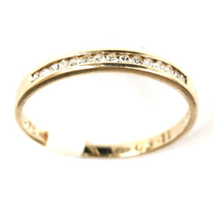 9ct Yellow Channel Set 1/2 Eternity