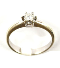 9ct white solitaire (0.10points)