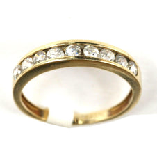 9ct yellow 9stone 1/2 eternity