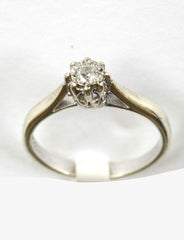 9ct white solitaire(approx0.10points)