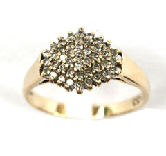 9ct 0.33ct cluster