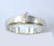 9ct white & yellow solitaire band