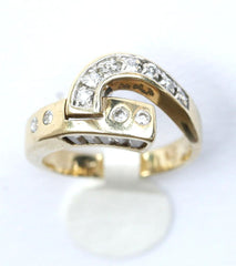 9ct gemset twist