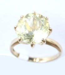 9ct peridot colour solitaire