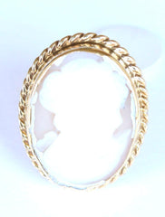 9ct large oval cameo