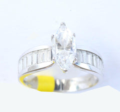 9ct white cubic zirconia