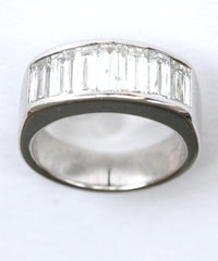18ct white 2.44ct princecut