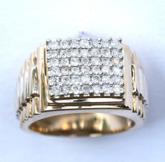 9ct gents 1.00points rolex style