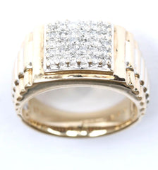 9ct gents 1.00points rolex style