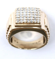 9ct gents 0.50points rolex style