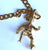 9ct curb chain & gemset footballer