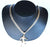 9ct curb chain & gemset footballer