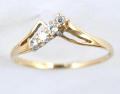 9ct doublle wishbone