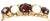 9ct opal & garnets