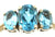 9ct 3 topaz stones