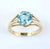 9ct blue stone