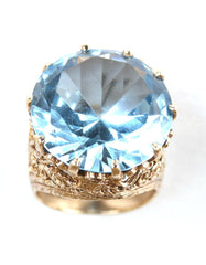 9ct large blue stone