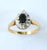 9ct diamond & sapphire cluster