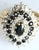 9ct diamond & sapphire cluster