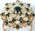 9ct diamond & sapphire cluster