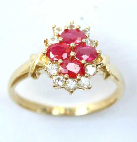 9ct cubic zirconia & ruby