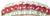 9ct diamond & ruby 1/2 eternity(0.10points)